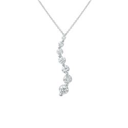 Genuine 0.94 TCW 14K White Gold Ladies Pendant - REF-108K9R