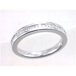 14K White Gold 0.39CTW Ladies Diamond Ring - REF-82F3M