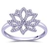 Image 1 : 0.11 CTW 14K White Gold Ladies Ring - REF-24M3F