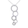 Image 1 : 0.51 CTW 14K White Gold Ladies Slider with Chain - REF-67W3H