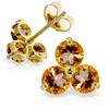 Image 1 : Genuine 1.50 ctw Citrine Earrings Jewelry 14KT Yellow Gold - REF-18A2K
