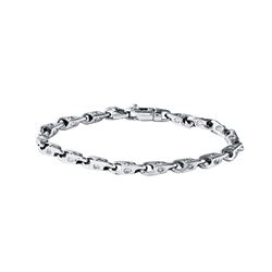 Genuine 1.31 TCW 14K White Gold Ladies Bracelet - REF-230R3K