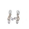 Image 1 : 14K Two Tone Gold 0.53CTW Diamond Earring - REF-80X3Y