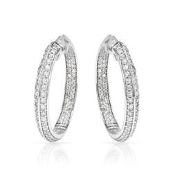Genuine 2.38 TCW 14K White Gold Ladies Earring - REF-221X5Y