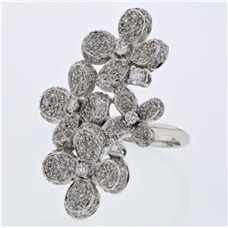 18K White Gold 2.21CTW Diamond Rings - REF-338Y5X