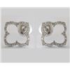 Image 1 : 14K White Gold 0.13CTW Ladies Diamond Earring - REF-19X9Y