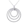 Image 1 : 1.53 CTW 14K White Gold Ladies Slider with Chain - REF-162R7K