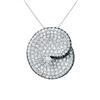 Image 1 : 14KWhite Gold 2.38 CTW Diamond Slider with Chain - REF-218N5A