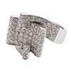 Image 1 : 14K White Gold 1.25CTW Diamond Cocktail Ring - REF-133K3R