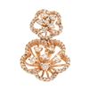 Image 1 : 14KWhite Rose Gold 0.48CTW Diamond Slider with Chain - REF-70N2A