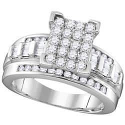 2 CTW Natural Diamond Cindy's Dream Cinderella Bridal Engagement Ring 10K White Gold