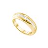 Image 1 : 0.5 CTW Mens Princess Natural Diamond Band 14K Yellow Gold
