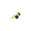 Image 1 : 0.75 CTW Black Colored Diamond Solitaire Earrings 10K Yellow Gold