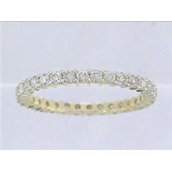 14K Yellow Gold 0.91CTW Diamond Band Ring - REF-74N7A