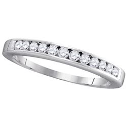 0.25 CTW Natural Diamond Band 14K White Gold