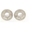 Image 1 : 14K White Gold 0.74CTW Diamond Earring Jackets - REF-109M4F