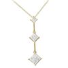 Image 1 : 14K Gold 0.5 CTW Diamond Slider with Chain - REF-77R2K