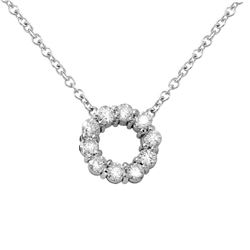 14K White Gold 1.19CTW Diamond Necklace - REF-97Y7X