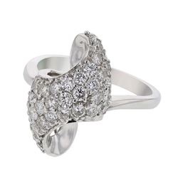 18K White Gold 1.16CTW Diamond Fashion Ring - REF-173F9M