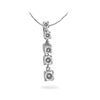 Image 1 : 0.5 CTW 14K White Gold Ladies Slider with Chain - REF-68W2H