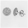 Image 1 : 14K White Gold 0.33CTW Diamond Earring - REF-30K9R