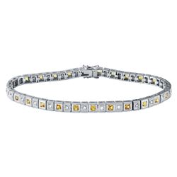 2.74 CTW 14K White Gold Ladies Bracelet - REF-174F4M