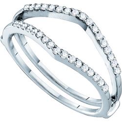 0.25 CTW Natural Diamond Bridal Ring 14K White Gold