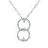 Image 1 : 14K Gold 0.87 CTW Diamond Slider with Chain - REF-73W2H