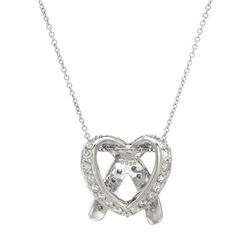 Genuine 0.89 TCW 18K White Gold Ladies Necklace - REF-144M3F