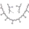 Image 1 : 14K White Gold 3.8CTW Diamond Necklaces - REF-521M6F