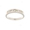 Image 1 : 14K White Gold 0.45CTW Diamond Band Ring - REF-80W3H