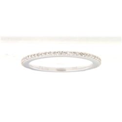 14K White Gold 0.24CTW Diamond Band Ring - REF-32R6K