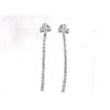 Image 1 : 14K White Gold 0.91CTW Diamond Earring - REF-98R5K