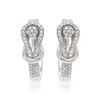 Image 1 : Genuine 0.27 TCW 14K White Gold Ladies Earring - REF-61M2F