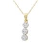 Image 1 : 14K Gold 0.25 CTW Diamond Slider with Chain - REF-39K6R
