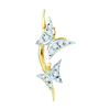 Image 1 : 0.1 CTW Natural Diamond Butterfly Bug Pendant 10K Yellow Gold
