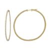 Image 1 : 14K Yellow Gold 1.21CTW Diamond Hoop Earring - REF-130N2A