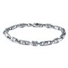 Image 1 : 14K White Gold 1.09CTW Diamond Gent's Bracelet - REF-408N6A