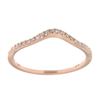 Image 1 : 14K Rose Gold 0.18CTW Diamond Band Ring - REF-24K6R