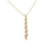 Image 1 : 0.04 CTW 14K Yellow Gold Ladies Slider with Chain - REF-19W3H