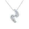 Image 1 : 18K Gold 0.95 CTW Diamond & Baguette Necklace - REF-144Y2X