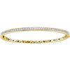 Image 1 : 1 CTW Natural Diamond Bangle Bracelet 14K Yellow Gold