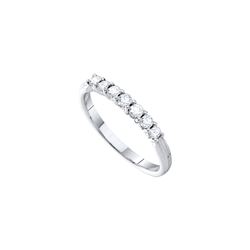 0.33 CTW Pave-set Natural Diamond Anniversary Band 14K White Gold