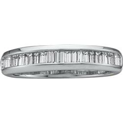 0.5 CTW Baguette Natural Diamond Band 14K White Gold