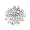Image 1 : 14K White Gold 1.07CTW Diamond Rings - REF-155A3N