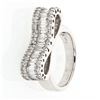 Image 1 : Diamond Ring w/ Prong & Channel-set in 18K White Gold - REF-257F7M