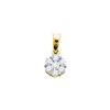 Image 1 : 0.75 CTW Natural Diamond Cluster Pendant 14K Yellow Gold