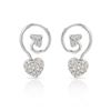 Image 1 : Genuine 0.45 TCW 14K White Gold Ladies Earring - REF-55M7F