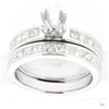 Image 1 : 14K White Gold 1.96CTW Diamond Wedding Ring Set - REF-308H2W