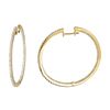 Image 1 : Genuine 1.19 TCW 14K Yellow Gold Ladies Earring - REF-122H3W